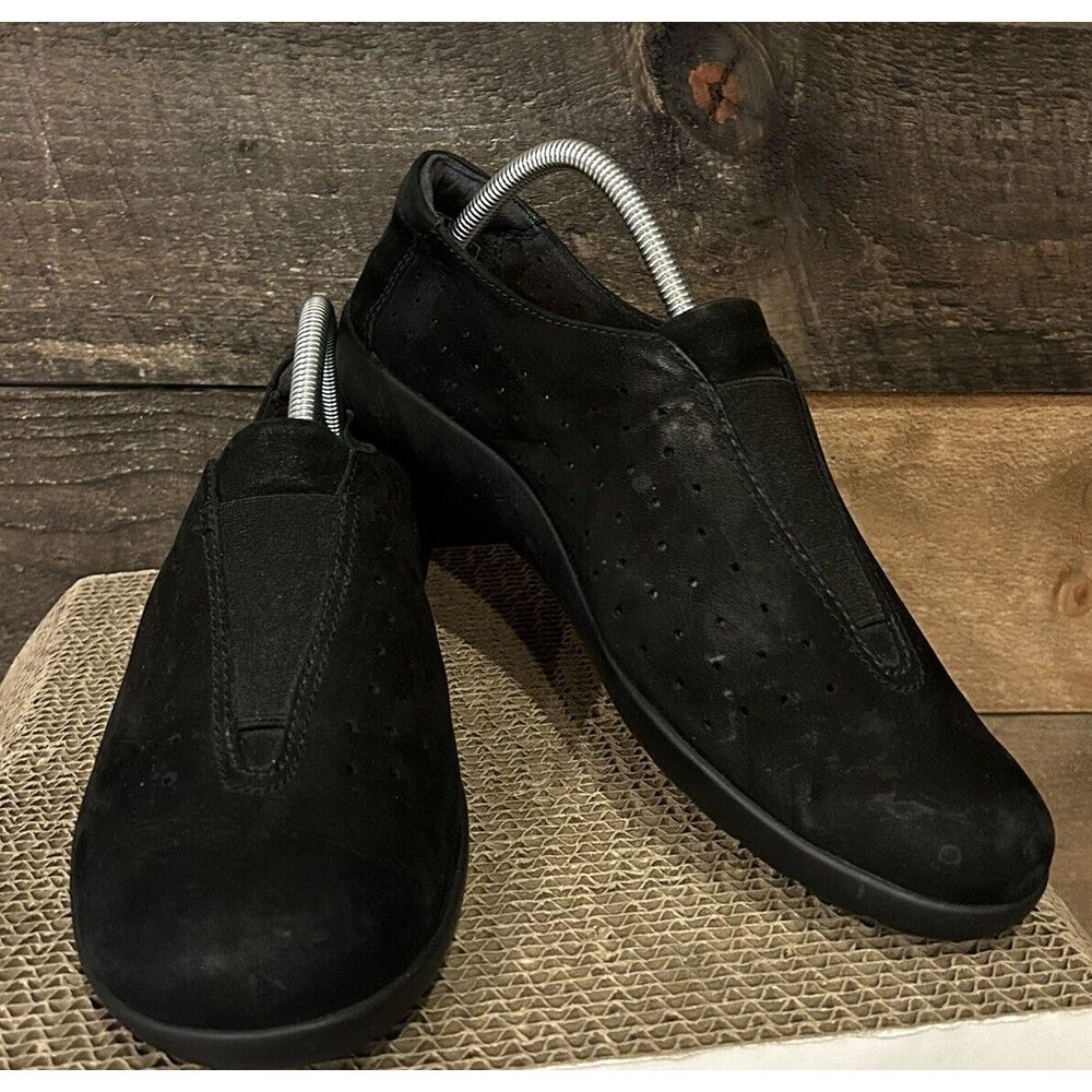 Clarks Soft Cushion Black Slip On Loafers Medora‎ Gemma Women's Shoes Sz 9.5